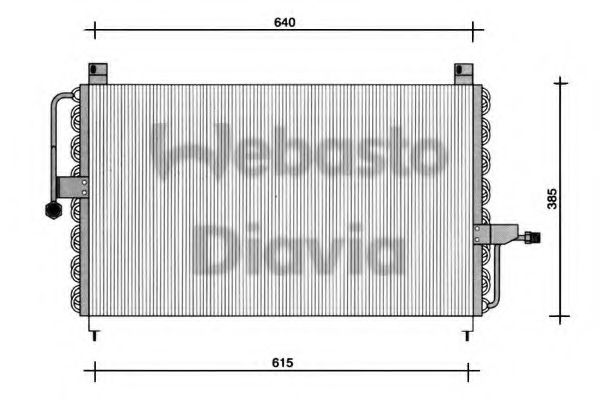 WEBASTO 82D0225051A Конденсатор, кондиционер для OPEL OMEGA A (Опель Омэга а) WEBASTO 82D0225051A Конденсатор, кондиционер для OPEL OMEGA A (Опель Омэга а)
