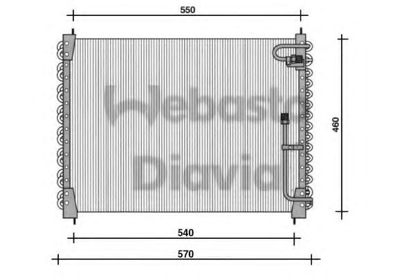 WEBASTO 82D0225077B Конденсатор, кондиционер для VOLVO 960 (Вольво 960) WEBASTO 82D0225077B Конденсатор, кондиционер для VOLVO 960 (Вольво 960)