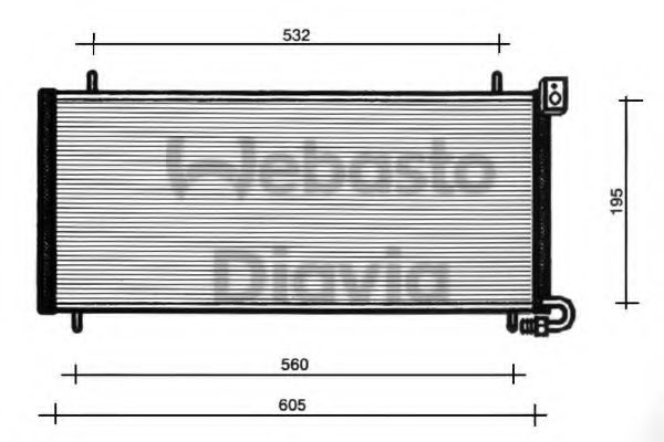 WEBASTO 82D0225090A Конденсатор, кондиционер для ROVER 400 (Ровер 400) WEBASTO 82D0225090A Конденсатор, кондиционер для ROVER 400 (Ровер 400)