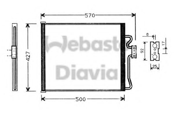 WEBASTO 82D0225187A Конденсатор, кондиционер для BMW 7 (Бмв 7) WEBASTO 82D0225187A Конденсатор, кондиционер для BMW 7 (Бмв 7)