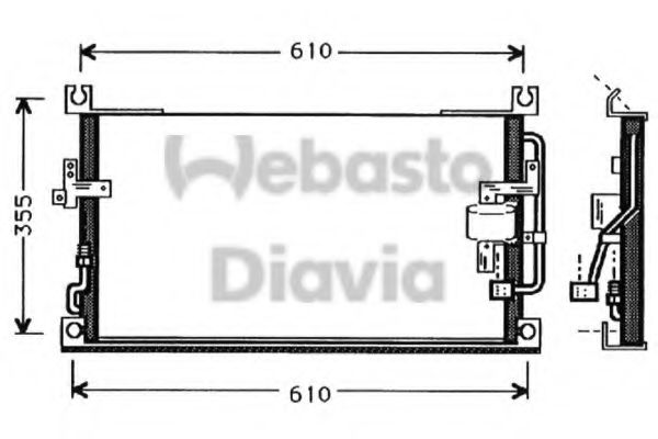 WEBASTO 82D0225337A Конденсатор, кондиционер для MITSUBISHI COLT/RODEO (Митсубиши/митсубиси Cолт/родэо) WEBASTO 82D0225337A Конденсатор, кондиционер для MITSUBISHI COLT/RODEO (Митсубиши/митсубиси Cолт/родэо)