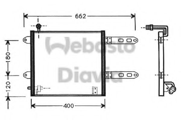 WEBASTO 82D0225372A Конденсатор, кондиционер для VOLKSWAGEN POLO (Фольксваген Поло) WEBASTO 82D0225372A Конденсатор, кондиционер для VOLKSWAGEN POLO (Фольксваген Поло)