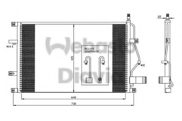 WEBASTO 82D0225398A Конденсатор, кондиционер для VOLVO (Вольво) WEBASTO 82D0225398A Конденсатор, кондиционер для VOLVO (Вольво)
