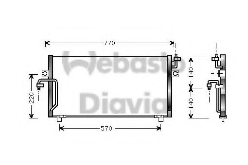 WEBASTO 82D0225436A Конденсатор, кондиционер для NISSAN PRIMERA (Ниссан Примера) WEBASTO 82D0225436A Конденсатор, кондиционер для NISSAN PRIMERA (Ниссан Примера)