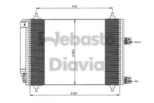 WEBASTO 82D0225537A Конденсатор, кондиционер для CITROëN (Cитроëн) WEBASTO 82D0225537A Конденсатор, кондиционер для CITROëN (Cитроëн)