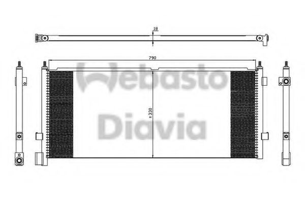 WEBASTO 82D0225579A Конденсатор, кондиционер для VOLVO (Вольво) WEBASTO 82D0225579A Конденсатор, кондиционер для VOLVO (Вольво)