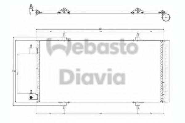 WEBASTO 82D0225637A Конденсатор, кондиционер для PEUGEOT (Пежо) WEBASTO 82D0225637A Конденсатор, кондиционер для PEUGEOT (Пежо)