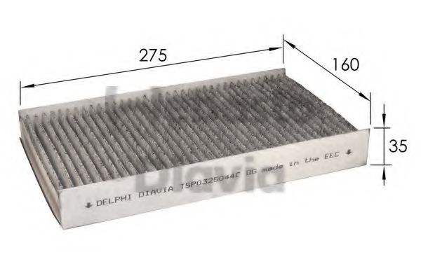 WEBASTO 82D0325044CA Фильтр, воздух во внутренном пространстве для FIAT MULTIPLA (Фиат Мултипла)