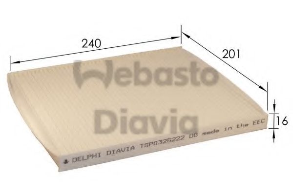 WEBASTO 82D0325222A Фильтр, воздух во внутренном пространстве для KIA (Киа) WEBASTO 82D0325222A Фильтр, воздух во внутренном пространстве для KIA (Киа)
