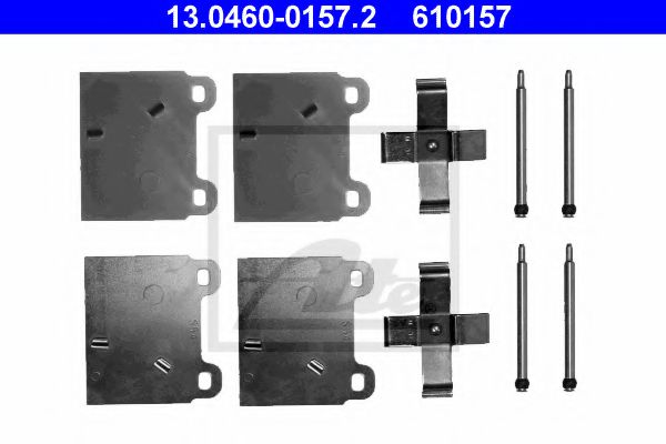 ATE 13.0460-0157.2 Комплектующие, колодки дискового тормоза для VOLKSWAGEN T3 CARAVELLE (Фольксваген Т3 cараvэллэ) ATE 13.0460-0157.2 Комплектующие, колодки дискового тормоза для VOLKSWAGEN T3 CARAVELLE (Фольксваген Т3 cараvэллэ)