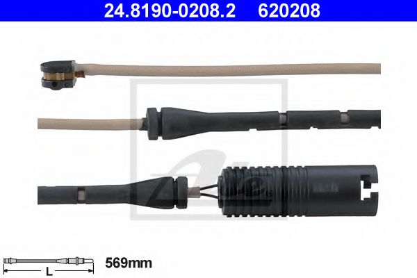 ATE 24.8190-0208.2 Сигнализатор, износ тормозных колодок для BMW 7 (Бмв 7) ATE 24.8190-0208.2 Сигнализатор, износ тормозных колодок для BMW 7 (Бмв 7)