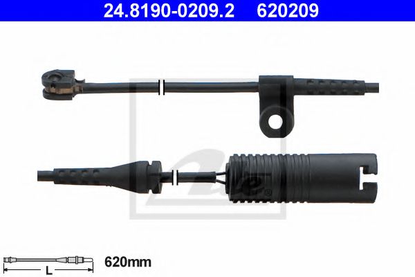ATE 24.8190-0209.2 Сигнализатор, износ тормозных колодок для BMW 7 (Бмв 7) ATE 24.8190-0209.2 Сигнализатор, износ тормозных колодок для BMW 7 (Бмв 7)