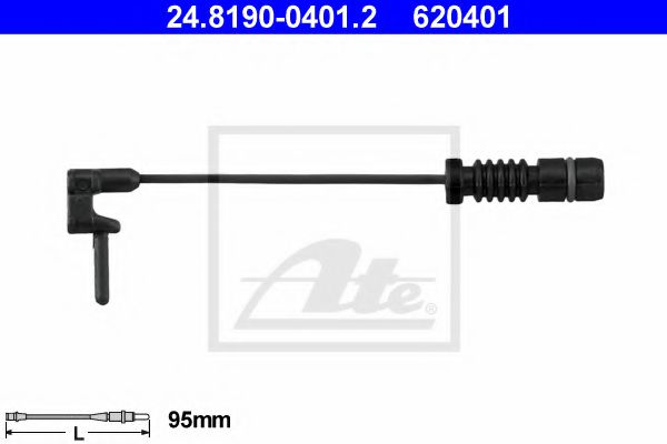 ATE 24.8190-0401.2 Сигнализатор, износ тормозных колодок для MERCEDES-BENZ CL-CLASS (Мэрcэдэс-бэнз Cл-cласс) ATE 24.8190-0401.2 Сигнализатор, износ тормозных колодок для MERCEDES-BENZ CL-CLASS (Мэрcэдэс-бэнз Cл-cласс)