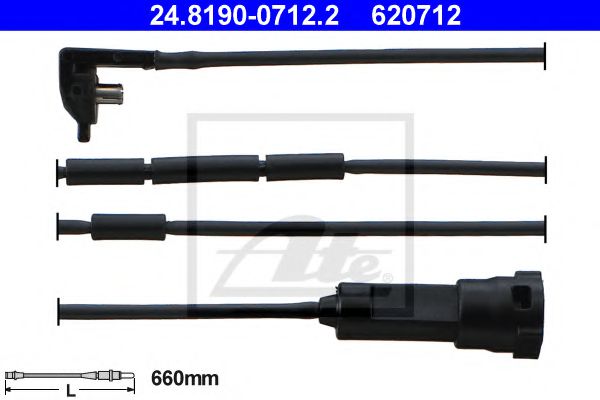 ATE 24.8190-0712.2 Сигнализатор, износ тормозных колодок для OPEL OMEGA A (Опель Омэга а) ATE 24.8190-0712.2 Сигнализатор, износ тормозных колодок для OPEL OMEGA A (Опель Омэга а)