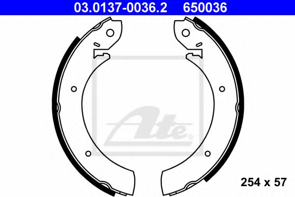 ATE 03.0137-0036.2 Тормозные колодоки для RENAULT MASTER I (Рено Мастэр и) ATE 03.0137-0036.2 Тормозные колодоки для RENAULT MASTER I (Рено Мастэр и)