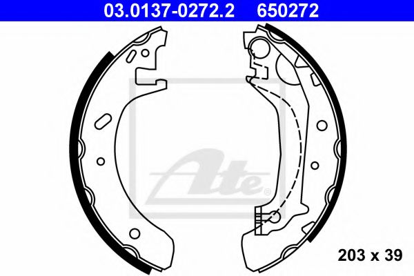 ATE 03.0137-0272.2 Тормозные колодоки для FORD MONDEO (Форд Мондэо) ATE 03.0137-0272.2 Тормозные колодоки для FORD MONDEO (Форд Мондэо)