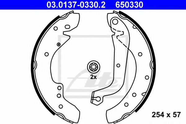 ATE 03.0137-0330.2 Тормозные колодоки для RENAULT MASTER I (Рено Мастэр и) ATE 03.0137-0330.2 Тормозные колодоки для RENAULT MASTER I (Рено Мастэр и)
