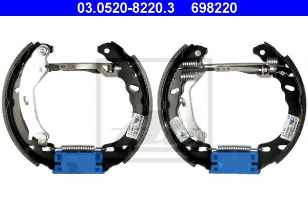 ATE 03.0520-8220.3 Тормозные колодоки для FIAT 500 C (Фиат 500 c) ATE 03.0520-8220.3 Тормозные колодоки для FIAT 500 C (Фиат 500 c)