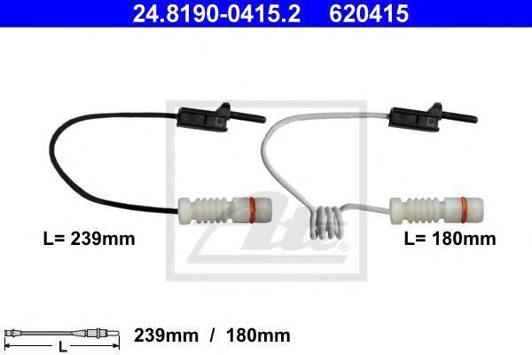 ATE 24.8190-0415.2 Сигнализатор, износ тормозных колодок для MERCEDES-BENZ VARIO (Мэрcэдэс-бэнз Vарио) ATE 24.8190-0415.2 Сигнализатор, износ тормозных колодок для MERCEDES-BENZ VARIO (Мэрcэдэс-бэнз Vарио)