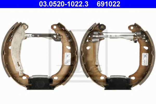 ATE 03.0520-1022.3 Тормозные колодоки для RENAULT SUPER 5 (Рено Супэр 5) ATE 03.0520-1022.3 Тормозные колодоки для RENAULT SUPER 5 (Рено Супэр 5)