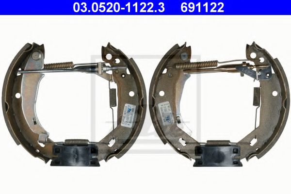 ATE 03.0520-1122.3 Тормозные колодоки для RENAULT SUPER 5 (Рено Супэр 5) ATE 03.0520-1122.3 Тормозные колодоки для RENAULT SUPER 5 (Рено Супэр 5)
