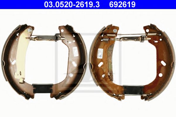 ATE 03.0520-2619.3 Тормозные колодоки для PEUGEOT EXPERT (Пежо Эxпэрт) ATE 03.0520-2619.3 Тормозные колодоки для PEUGEOT EXPERT (Пежо Эxпэрт)