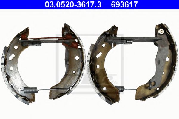 ATE 03.0520-3617.3 Тормозные колодоки для MAZDA SOHO III (Мазда Сохо 3) ATE 03.0520-3617.3 Тормозные колодоки для MAZDA SOHO III (Мазда Сохо 3)
