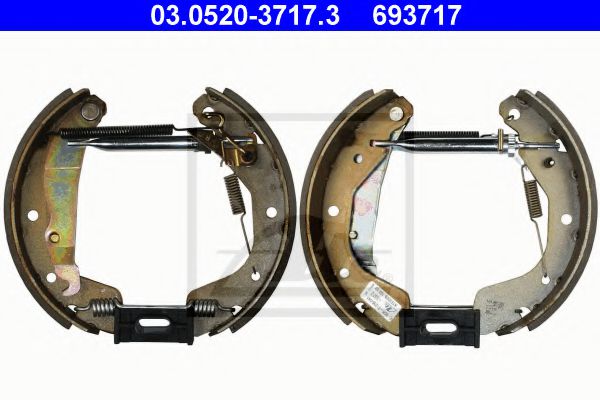 ATE 03.0520-3717.3 Тормозные колодоки для DAEWOO NEXIA (Дэу Нексия)