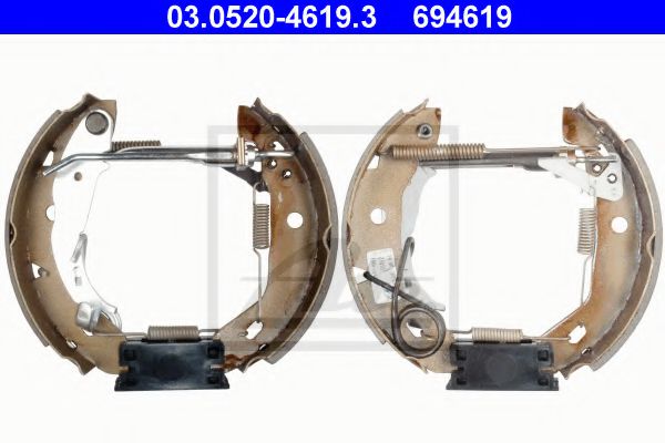 ATE 03.0520-4619.3 Тормозные колодоки для MERCEDES-BENZ A-CLASS (Мэрcэдэс-бэнз А класс) ATE 03.0520-4619.3 Тормозные колодоки для MERCEDES-BENZ A-CLASS (Мэрcэдэс-бэнз А класс)