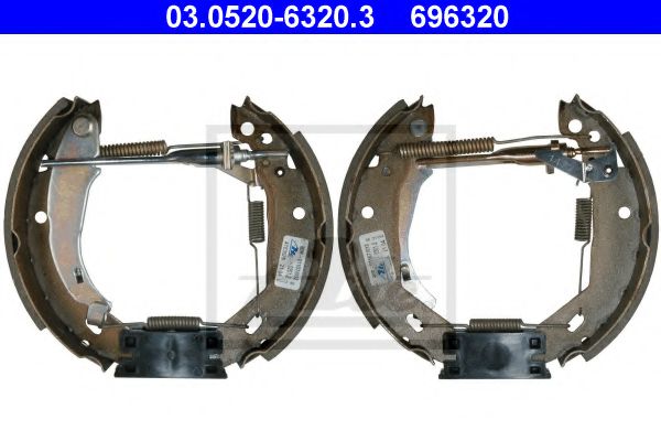 ATE 03.0520-6320.3 Тормозные колодоки для RENAULT CLIO I (Рено Cлио и) ATE 03.0520-6320.3 Тормозные колодоки для RENAULT CLIO I (Рено Cлио и)