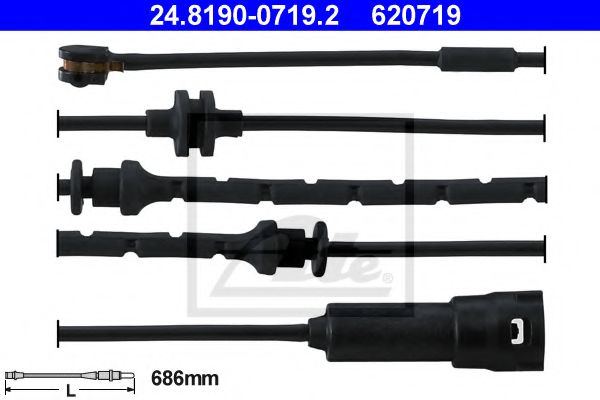 ATE 24.8190-0719.2 Сигнализатор, износ тормозных колодок для OPEL (Опель) ATE 24.8190-0719.2 Сигнализатор, износ тормозных колодок для OPEL (Опель)