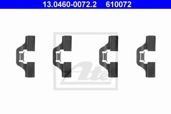 ATE 13.0460-0072.2 Комплектующие, колодки дискового тормоза для VOLKSWAGEN (Фольксваген) ATE 13.0460-0072.2 Комплектующие, колодки дискового тормоза для VOLKSWAGEN (Фольксваген)