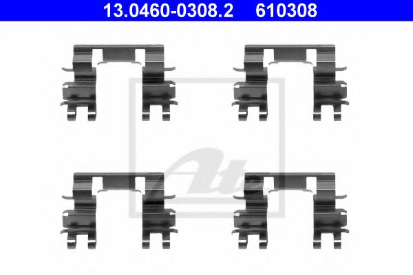 ATE 13.0460-0308.2 Комплектующие, колодки дискового тормоза для HONDA PRELUDE III (Хонда Прэлудэ 3) ATE 13.0460-0308.2 Комплектующие, колодки дискового тормоза для HONDA PRELUDE III (Хонда Прэлудэ 3)