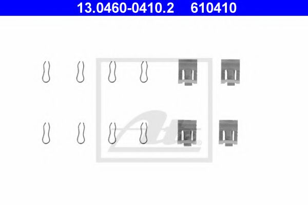 ATE 13.0460-0410.2 Комплектующие, колодки дискового тормоза для FIAT (Фиат) ATE 13.0460-0410.2 Комплектующие, колодки дискового тормоза для FIAT (Фиат)