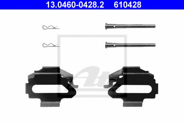 ATE 13.0460-0428.2 Комплектующие, колодки дискового тормоза для FORD MONDEO (Форд Мондэо) ATE 13.0460-0428.2 Комплектующие, колодки дискового тормоза для FORD MONDEO (Форд Мондэо)