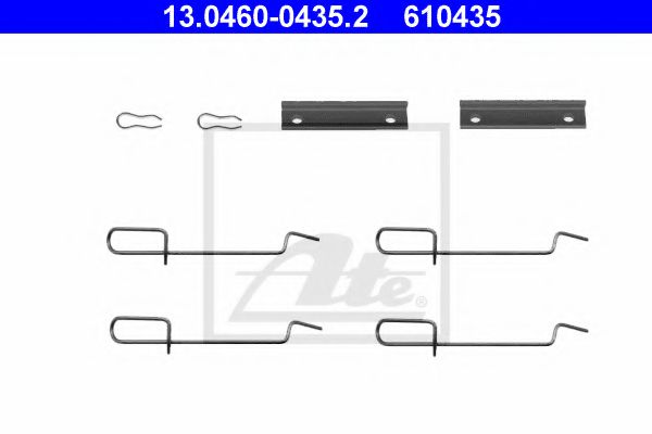 ATE 13.0460-0435.2 Комплектующие, колодки дискового тормоза для PEUGEOT 205 I (Пежо 205 и) ATE 13.0460-0435.2 Комплектующие, колодки дискового тормоза для PEUGEOT 205 I (Пежо 205 и)