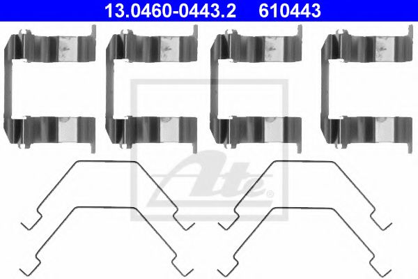 ATE 13.0460-0443.2 Комплектующие, колодки дискового тормоза для MAZDA CAPELLA IV (Мазда Cапэлла иv) ATE 13.0460-0443.2 Комплектующие, колодки дискового тормоза для MAZDA CAPELLA IV (Мазда Cапэлла иv)