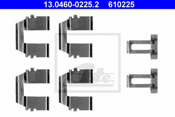 ATE 13.0460-0225.2 Комплектующие, колодки дискового тормоза для VOLKSWAGEN T4 MULTIVAN (Фольксваген Т4 мултиvан) ATE 13.0460-0225.2 Комплектующие, колодки дискового тормоза для VOLKSWAGEN T4 MULTIVAN (Фольксваген Т4 мултиvан)