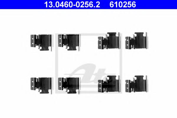 ATE 13.0460-0256.2 Комплектующие, колодки дискового тормоза для TOYOTA (Тойота/тоета) ATE 13.0460-0256.2 Комплектующие, колодки дискового тормоза для TOYOTA (Тойота/тоета)