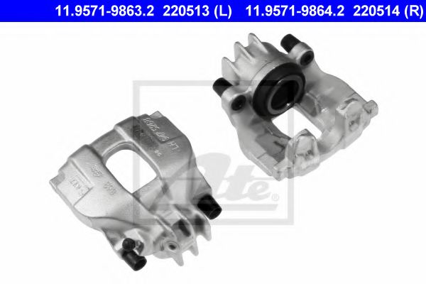 ATE 11.9571-9863.2 Тормозной суппорт для VOLVO XC70 CROSS COUNTRY (Вольво Xc70 кросс кантри) ATE 11.9571-9863.2 Тормозной суппорт для VOLVO XC70 CROSS COUNTRY (Вольво Xc70 кросс кантри)