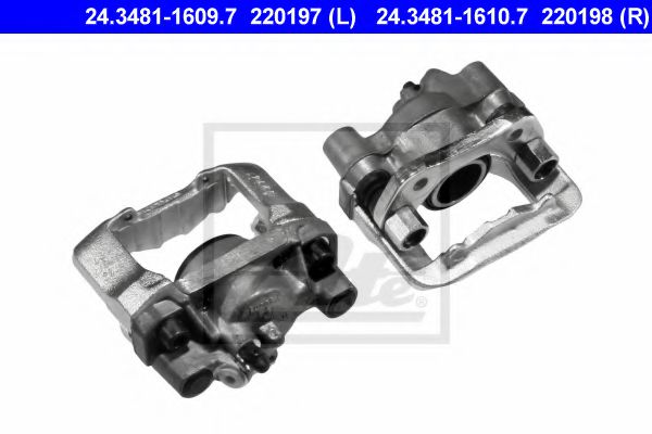 ATE 24.3481-1609.7 Тормозной суппорт для PEUGEOT 205 II (Пежо 205 2) ATE 24.3481-1609.7 Тормозной суппорт для PEUGEOT 205 II (Пежо 205 2)