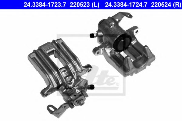 ATE 24.3384-1723.7 Тормозной суппорт для AUDI A3 (Ауди А3) ATE 24.3384-1723.7 Тормозной суппорт для AUDI A3 (Ауди А3)