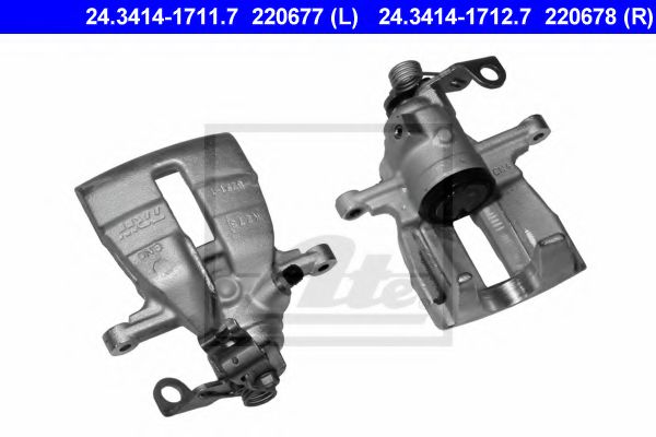 ATE 24.3414-1711.7 Тормозной суппорт для VOLKSWAGEN T6 (Фольксваген Т6) ATE 24.3414-1711.7 Тормозной суппорт для VOLKSWAGEN T6 (Фольксваген Т6)