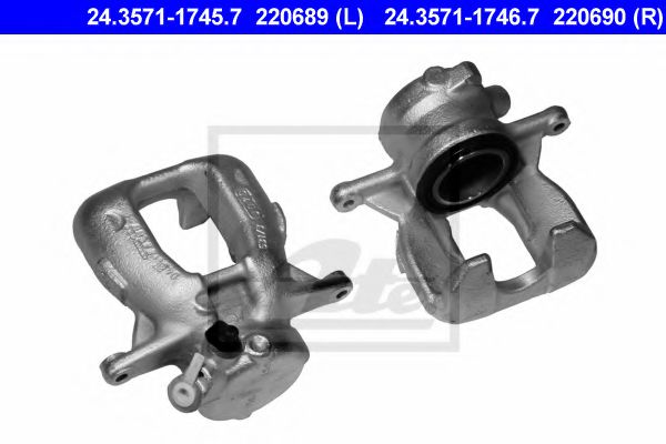 ATE 24.3571-1745.7 Тормозной суппорт для PEUGEOT 407 (Пежо 407) ATE 24.3571-1745.7 Тормозной суппорт для PEUGEOT 407 (Пежо 407)