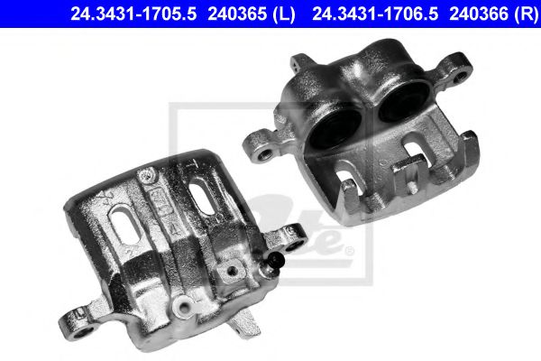 ATE 24.3431-1705.5 Тормозной суппорт для MITSUBISHI COLT/RODEO (Митсубиши/митсубиси Cолт/родэо) ATE 24.3431-1705.5 Тормозной суппорт для MITSUBISHI COLT/RODEO (Митсубиши/митсубиси Cолт/родэо)
