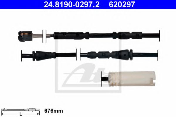 ATE 24.8190-0297.2 Сигнализатор, износ тормозных колодок для BMW (Бмв) ATE 24.8190-0297.2 Сигнализатор, износ тормозных колодок для BMW (Бмв)