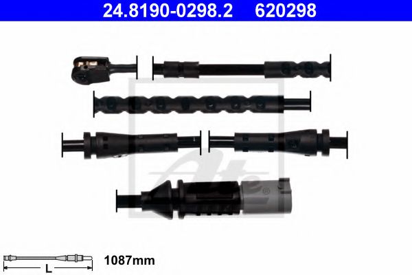 ATE 24.8190-0298.2 Сигнализатор, износ тормозных колодок для BMW 5 (Бмв 5) ATE 24.8190-0298.2 Сигнализатор, износ тормозных колодок для BMW 5 (Бмв 5)