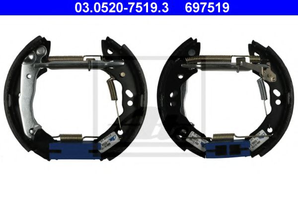ATE 03.0520-7519.3 Тормозные колодоки для HYUNDAI EXCEL (Хендай Эxcэл) ATE 03.0520-7519.3 Тормозные колодоки для HYUNDAI EXCEL (Хендай Эxcэл)