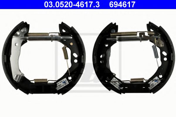 ATE 03.0520-4617.3 Тормозные колодоки для HYUNDAI ATOS (Хендай Атос)