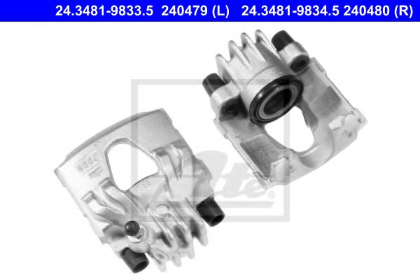 ATE 24.3481-9833.5 Тормозной суппорт для PEUGEOT 106 (Пежо 106) ATE 24.3481-9833.5 Тормозной суппорт для PEUGEOT 106 (Пежо 106)